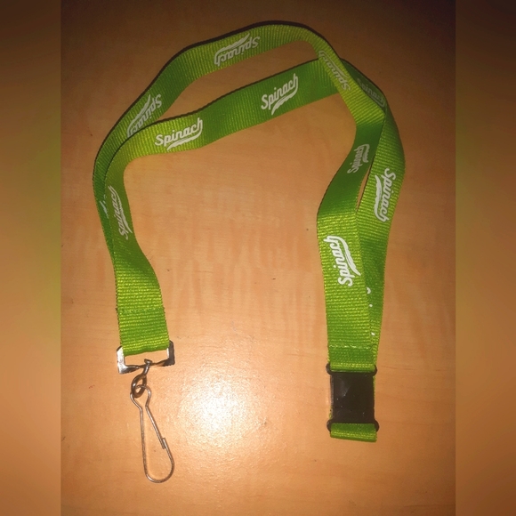 💌 5 for 15 - Brand New Lime Green Spinach Lanyard - Picture 2 of 4